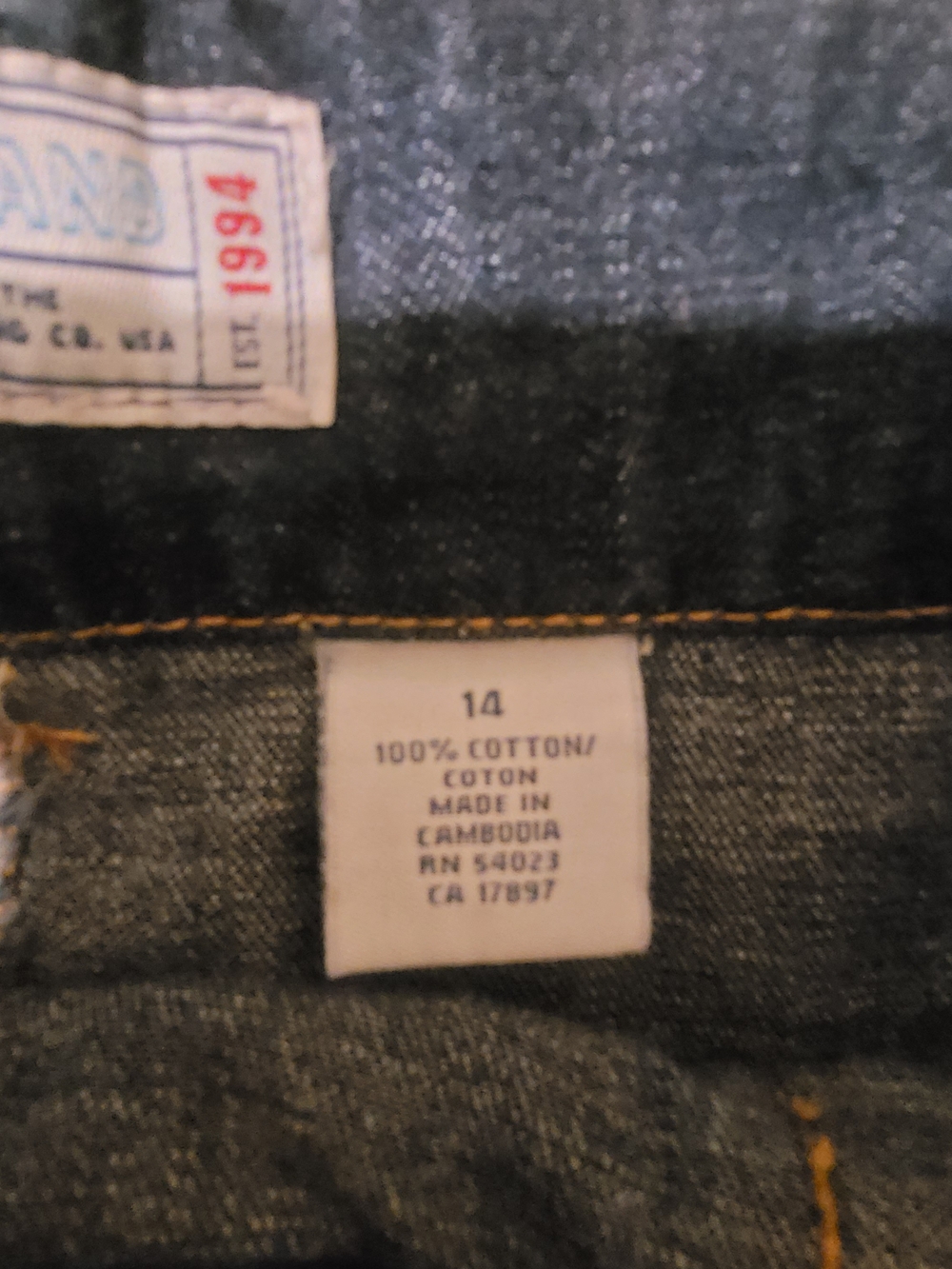 Denim A-Line Skirt - Blue - Picture 10 of 11